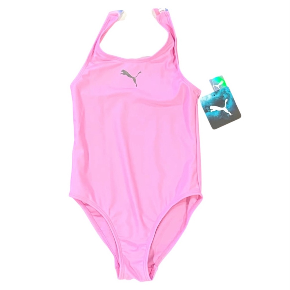 Puma Pink One Piece Swimsuit Classic Design